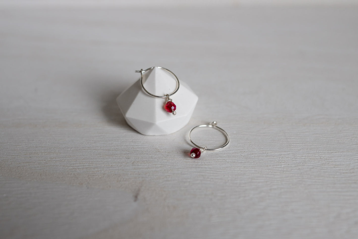 Fuchsia Agate Earrings